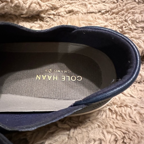 Cole Haan Original Grand Original Perforated Leather Marine Navy size 8 - Picture 8 of 16
